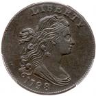 1798 S-174 R2 Style II Hair, Small 8 PCGS graded AU58