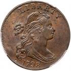 1798 S-179 R2 Style II Hair, Small 8 PCGS graded MS63 Brown,