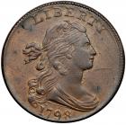 1798 S-185 R2 Style II Hair, Small 8 PCGS graded AU55, CAC Approved