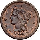 1844 N-4 R2 PCGS graded MS63 Red & Brown