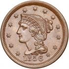 1856 N-9 R3 Upright 5 PCGS graded MS63 Brown