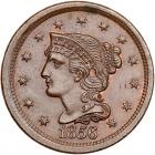 1856 N-19 R2 Italic 5 PCGS graded MS64 Brown