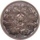 Medal. Bronze. By S. Yudin. 47 mm. Military Successes in the Year 1710. - 2