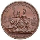 Medal. Bronze. By Jean Dassier. 38 mm. On the Death of Peter the Great, 1725. - 2