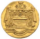 Ducat 1761. GOLD. On the Death of Empress Elizabeth. 19 mm. 3.42 gm.