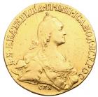 10 Roubles 1772 C??. GOLD. 12.89 gm.