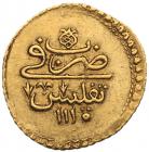 Ottoman Occupation. Ashrafi (Altun), Tiflis, AH 1115. GOLD. 3.45 gm. - 2