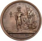 Medal. Bronze. By J.C.G. Jaeger and P. Bobrovshikov. 94 mm. In Honor of Count Peter Alexandrovich Rumyantsov, 1774. - 2