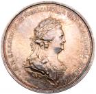 Medal. Silver. By C. Leberecht and F.W. Gass. 49.90 gm. 53.5 mm. Peace with Turkey, 1791.