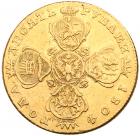 10 Roubles 1804 C??-X?. GOLD. 12.14 gm.