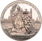 Prize Medal. Silver. 62.92 gm. By A. Griliches, Jr. 51 mm. Pan-Russian Industrial and Art Exhibition, Nizhny Novgorod, 1896. - 2