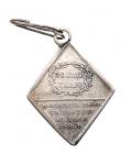 Award Medal for the Peace with Turkey, 1774. Silver, rhombus shape. - 2