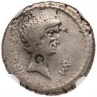 Mark Antony. Silver Denarius (4.00 g), 42 BC