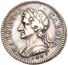 Great Britain. Silver Pattern Farthing, 1665