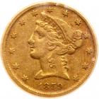 1859-D $5 Liberty. Med D PCGS EF40