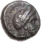 Philistia, Gaza. Silver Drachm (3.90 g), mid 5th century-333 BC VF