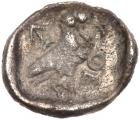 Philistia, Uncertain mints. Silver Hemiobol (0.42 g), mid 5th century-333 BC Fai - 2