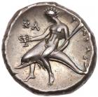 Calabria, Taras. Silver Nomos (7.85 g), ca. 315-302 BC Superb EF - 2