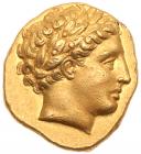 Macedonian Kingdom. Philip II. Gold Stater (8.53 g), 359-336 BC Superb EF