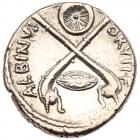 Albinus Bruti f. Silver Denarius (3.81 g), 48 BC Choice VF - 2