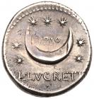 L. Lucretius Trio. Silver Denarius (3.64 g), 74 BC Choice VF - 2