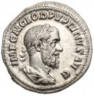 Pupienus. Silver Denarius (2.96 g), AD 238 EF