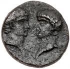 Vespasian, with Titus and Domitian, as Caesars. AE (8.79 g), AD 69-79 About VF - 2