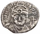 Maurice Tiberius. Silver 1/2 Siliqua (0.80 g), 582-602 VF