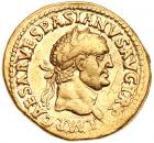 Vespasian. Gold Aureus (7.17 g), AD 69-79 VF