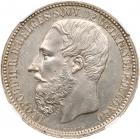 Belgian Congo. 5 Francs, 1896/4 NGC MS61