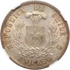 Chile. Peso, 1883-So NGC MS63