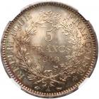 France. 5 Francs, 1848-A NGC MS64 - 2