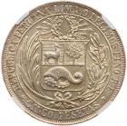 Peru. 5 Pesetas, 1880-B NGC MS62 - 2