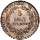 Italian States: Lombardy. 5 Lire, 1848-M NGC AU55 - 2