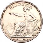 Switzerland. 5 Francs, 1850-A PCGS About Unc