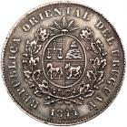 Uruguay. Peso, 1844 NGC EF45