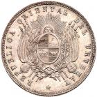 Uruguay. Peso, 1877-A NGC MS62