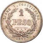 Uruguay. Peso, 1877-A NGC MS62 - 2