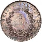 Italian States: Venice. 5 Lire, 1848-V NGC AU53 - 2