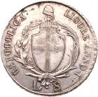 Italian States: Genoa. 8 Lire, 1798 NGC AU55 - 2