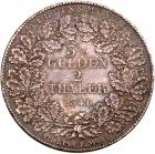 German States: Frankfurt am Main. 2 Talers, 1846 NGC AU58 - 2