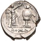 Anonymous. Silver Victoriatus (3.39 g), 211-208 BC Nearly Mint State - 2