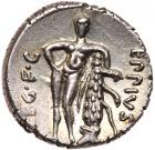 Q. Caecilius Metellus Pius Scipio and Eppius. Silver Denarius (3.83 g), 47-46 BC - 2