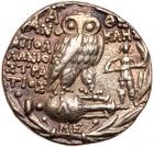 Attica, Athens. Silver Tetradrachm (16.82 g), ca. 165-42 BC Choice VF - 2