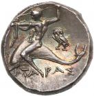 Calabria, Taras. Silver Nomos (6.64 g), ca. 272-240 BC Superb EF - 2