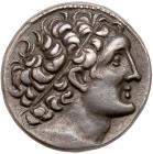 Ptolemaic Kingdom. Cleopatra III and Ptolemy IX Soter II (Lathyros). Silver Tetradrachm (13.98 g), 116-107 BC