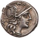 Pinarius Natta. Silver Denarius (3.73 g), 149 BC Superb EF