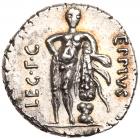 Q. Caecilius Metellus Pius Scipio and Eppius. Silver Denarius (3.80 g), 47-46 BC - 2