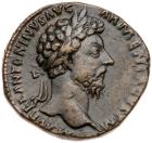 Marcus Aurelius. AE Sestertius (18.90 g), AD 161-180 VF