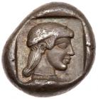 Caria, Knidos. Silver Drachm (6.21 g), ca. 465-449 BC Choice VF - 2